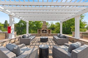 BBQ Patio Area at Heights at Glen Mills Apartments in Glen Mills, PA 19342